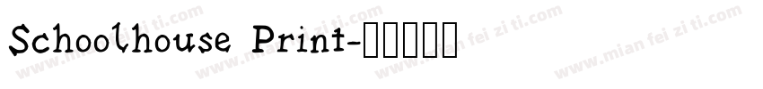 Schoolhouse Print字体转换